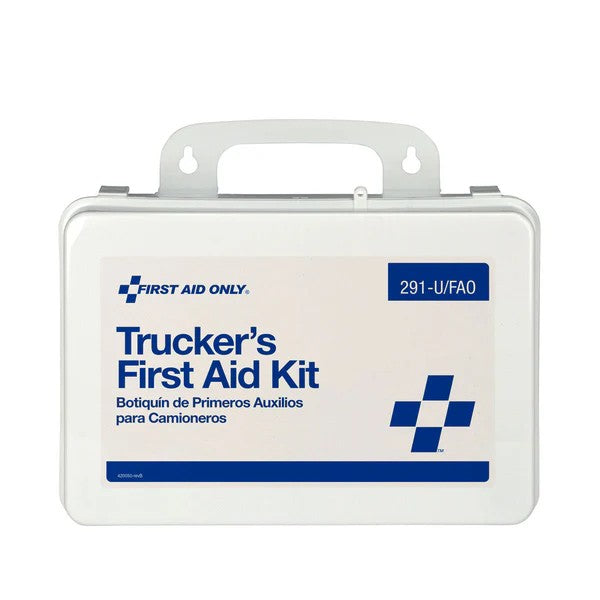 16 Unit Truckers First Aid Kit, Plastic Case