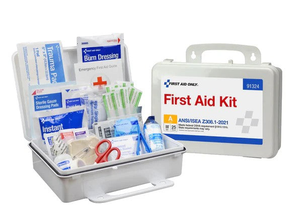 25 Person ANSI 2021 Class A, Plastic First Aid Kit