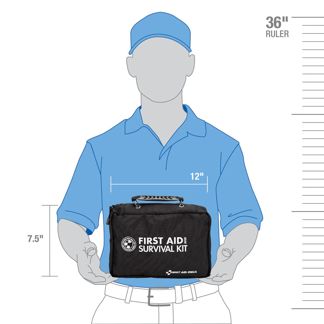 Deluxe Emergency Preparedness Kit. Fabric Case
