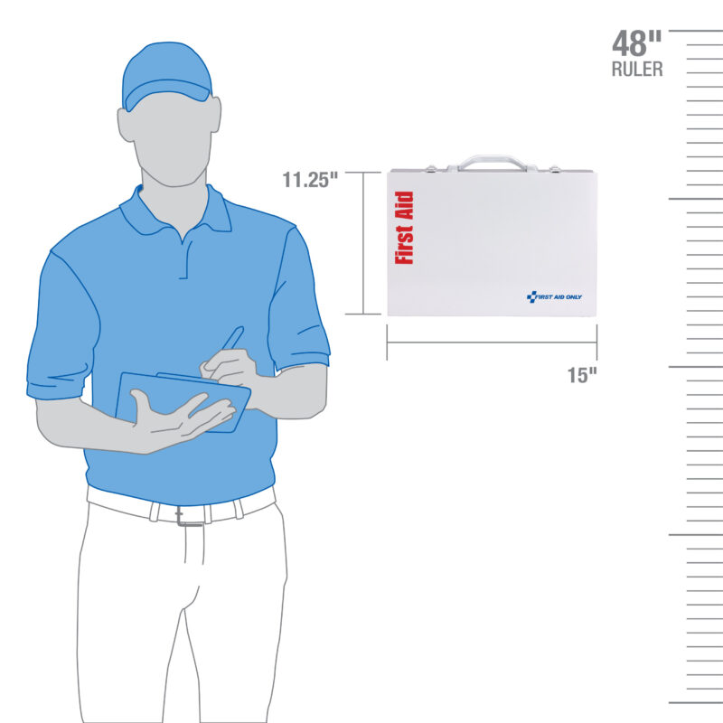 Diagram of a folded golf towel with a man in golf attire.
