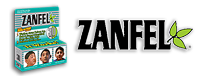 A logo with the word 'ZANPA' in bold letters and a colorful graphic on the left.