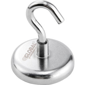 Magnetic hook with silver finish.