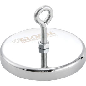 Metallic magnetic base with eye bolt.