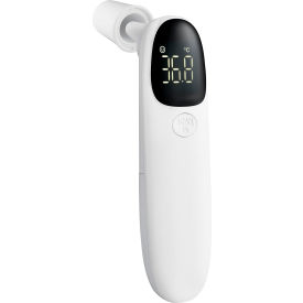 Digital thermometer with LED display.