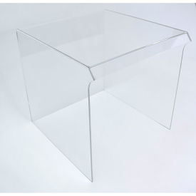 Clear acrylic modern side table.