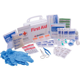 Comprehensive first aid kit with supplies.