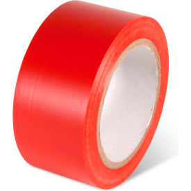 Red roll of adhesive tape.
