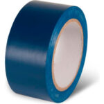 Blue roll of adhesive tape.
