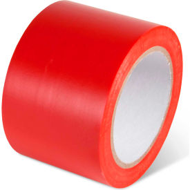 Red roll of adhesive tape.