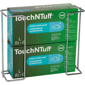 Two boxes of TouchNTuff gloves in holder.