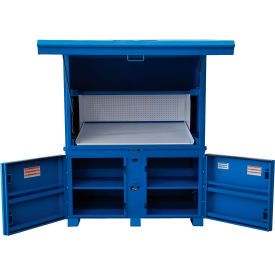Global Industrial™ Jobsite Field Station/Office 125 Cu. Ft Steel Blue
