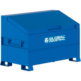 Global Industrial™ Jobsite Slope Lid Chest 41 Cu. Ft. Steel Blue