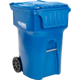 Global Industrial™ Mobile Trash Container 95 Gallon Blue