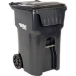 Global Industrial™ Mobile Trash Container 95 Gallon Gray