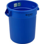 Global Industrial™ Plastic Trash Can - 20 Gallon Blue