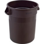 Global Industrial™ Plastic Trash Can 20 Gallon Brown