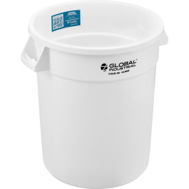 Global Industrial™ Plastic Trash Can - 20 Gallon White