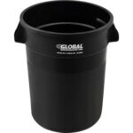 Global Industrial™ Plastic Trash Can - 32 Gallon Black
