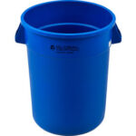 Global Industrial™ Plastic Trash Can - 32 Gallon Blue