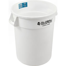 Global Industrial™ Plastic Trash Can - 32 Gallon White