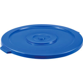Global Industrial Plastic Trash Can Lid - 32 Gallon Blue