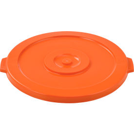 Global Industrial™ Plastic Trash Can Lid - 32 Gallon Bright Orange