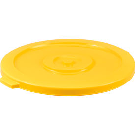 Global Industrial Plastic Trash Can Lid - 32 Gallon Yellow