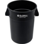 Global Industrial™ Plastic Trash Can - 44 Gallon Black