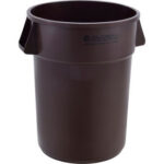 Global Industrial™ Plastic Trash Can 44 Gallon Brown