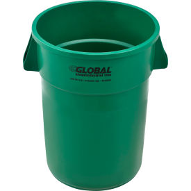 Global Industrial™ Plastic Trash Can - 44 Gallon Green
