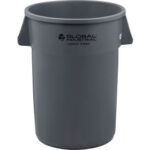 Global Industrial™ Plastic Trash Can 44 Gallon Gray