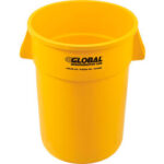 Global Industrial™ Plastic Trash Can - 44 Gallon Yellow