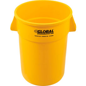 Global Industrial™ Plastic Trash Can - 44 Gallon Yellow