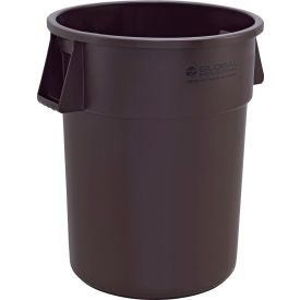 Global Industrial™ Plastic Trash Can 55 Gallon Brown