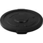Global Industrial™ Plastic Trash Can Lid - 55 Gallon Black
