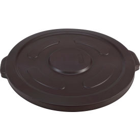 Global Industrial Plastic Trash Can Lid 55 Gallon Brown