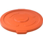 Global Industrial™ Plastic Trash Can Lid - 55 Gallon Orange