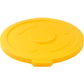 Global Industrial Plastic Trash Can Lid - 55 Gallon Yellow