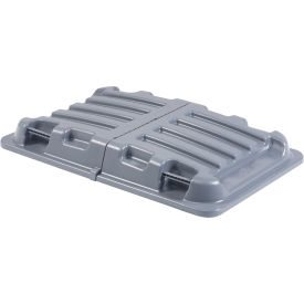 Global Industrial™ Gray Lid for Blue Recycling 1/2 Cubic Yard Tilt Truck