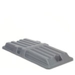 Global Industrial™ Gray Lid for Blue Recycling 1 Cubic Yard Tilt Truck
