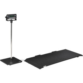 Global Industrial® Digital Floor Scale With LCD Indicator & Stand 1000 lb x 0.5 lb