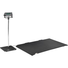 Global Industrial® Digital Floor Scale With LCD Indicator & Stand 2000 lb x 1 lb