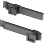 Global Industrial™ Double Arm Kit with 2 VESA Mounts For Orbit Workstation - Black