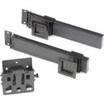 Global Industrial™ Double Arm Kit with 3 VESA Mounts For Orbit Workstation - Black