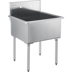 Global Industrial™ Stainless Steel Utility Sink 24"" x 24"" x 14"" Deep Non-NSF
