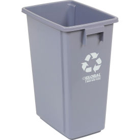 Global Industrial™ Recycling Can 15 Gallon Gray