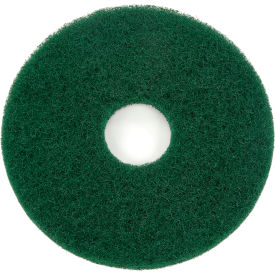 Global Industrial™ 13"" Scrubbing Pad Green 5 Per Case