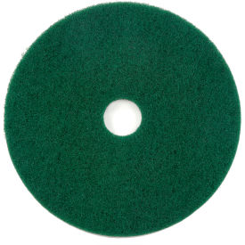 Global Industrial™ 17"" Scrubbing Pad Green 5 Per Case