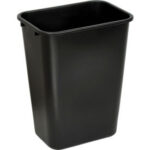 Global Industrial™ 41-1/4 Qt. Plastic Wastebasket Black