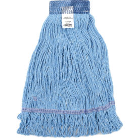 Global Industrial™ Medium Blue Looped Mop Head Wide Band